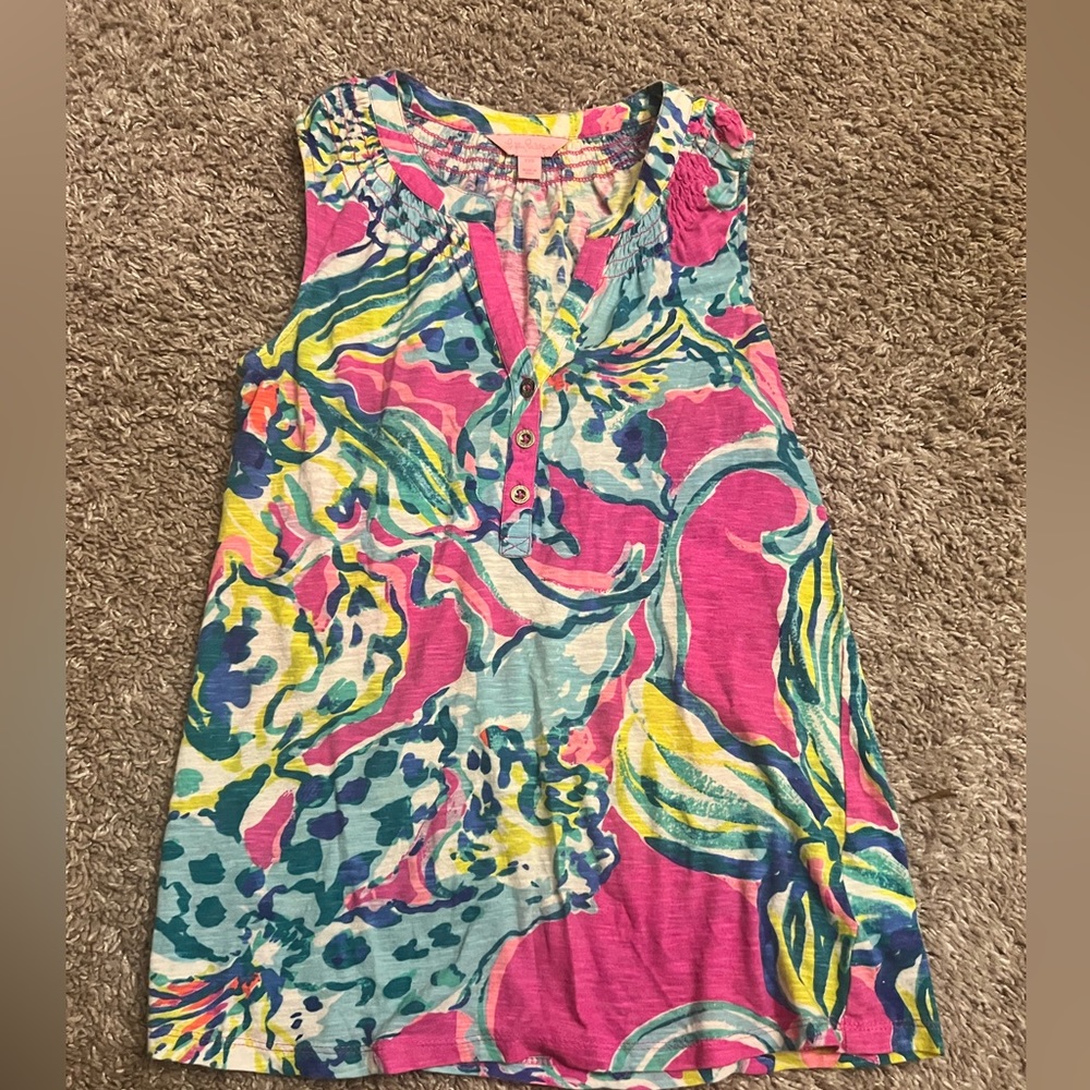 Lilly Pulitzer Essie Sleeveless Top Size XXS